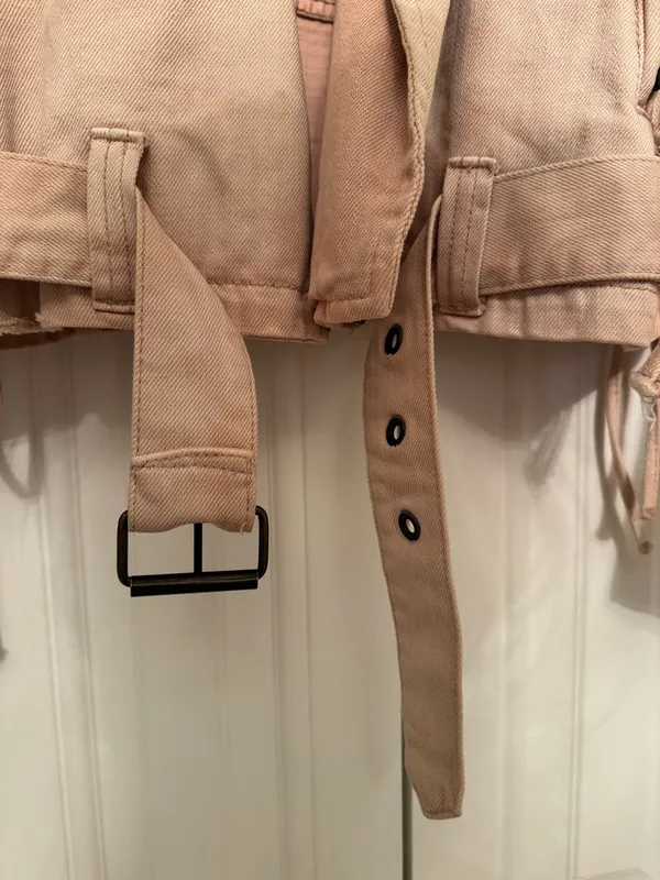 Free People Pink Denim Jacket - Image 8