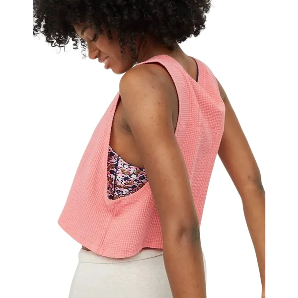 OFFLINE By Aerie Wow! Waffle Tank Top size small color rose pink soft shirt Euc - Image 4