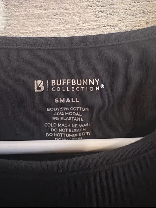 Buffbunny black tank with sheer back size Small - Image 3