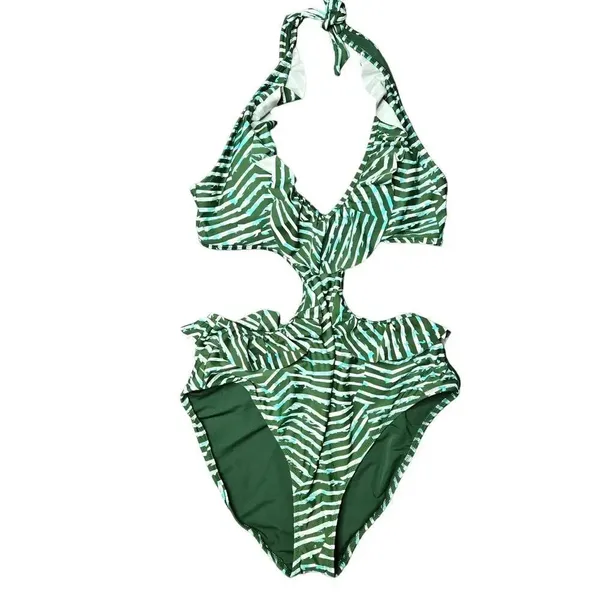 Aerie Ruffle Halter One-Piece Swimsuit‎ - Image 2