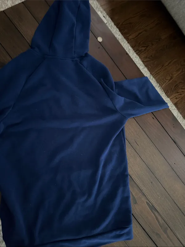 Nike Dri-FIT Women’s Navy Blue Hoodie Size Medium Athletic Pullover - Image 8