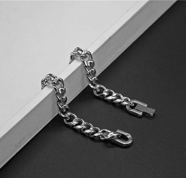 Titanium Steel Link Chain Bracelet for Men Women,Personality Punk Hip Hop Bracelet - Image 4