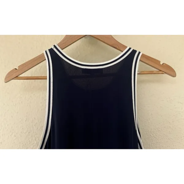 NWT Sporty & Rich Phoebe Dress Women’s Medium Navy White Preppy Tennis Academia - Image 7