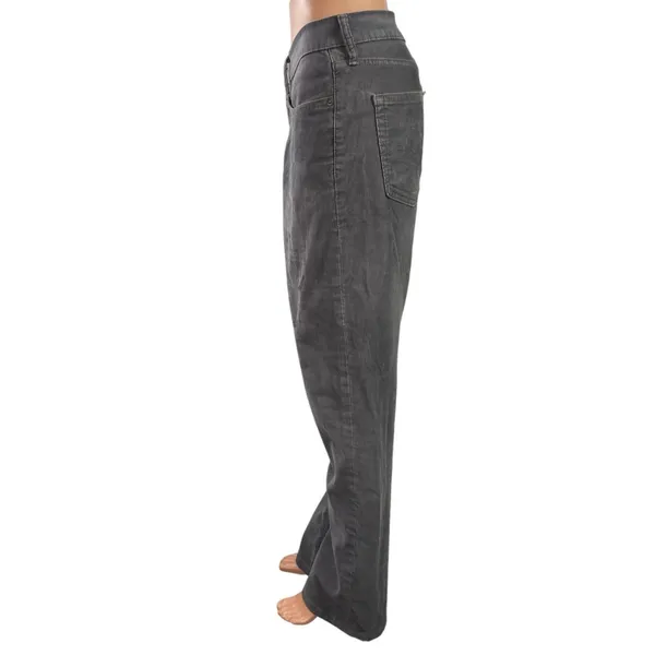 Levi's 514 Womens Gray Corduroy High Rise Straight Leg Denim Jeans Pants Size 34 - Image 2