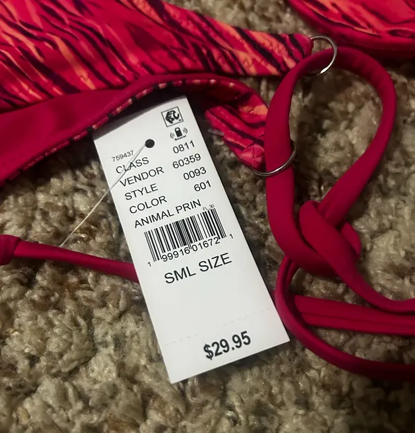 PacSun pink animal print bikini - Image 3