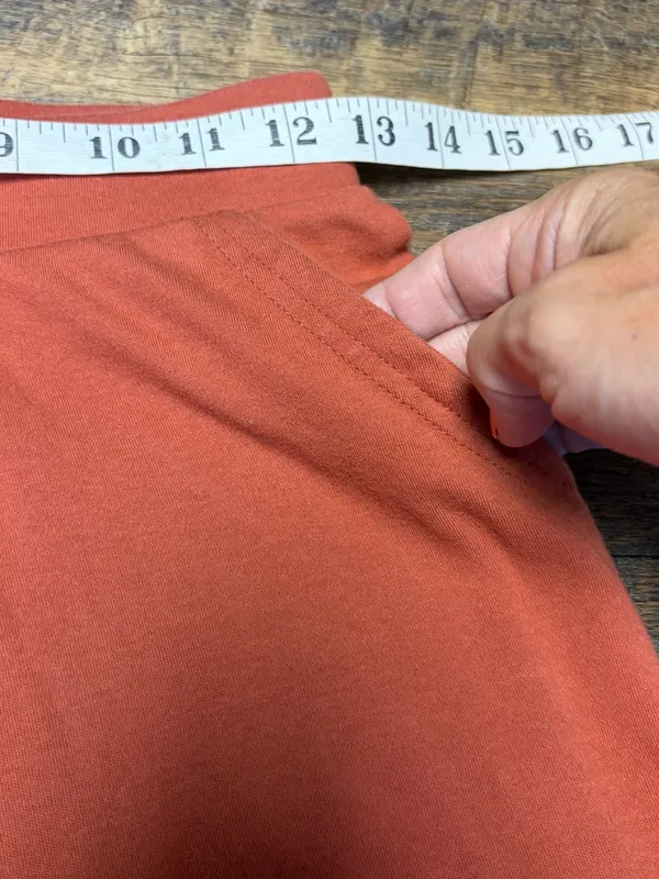 Pact Organic Cotton Joggers Pant Womens XS Orange Pocket Sustainable Lounge Cozy - Image 5