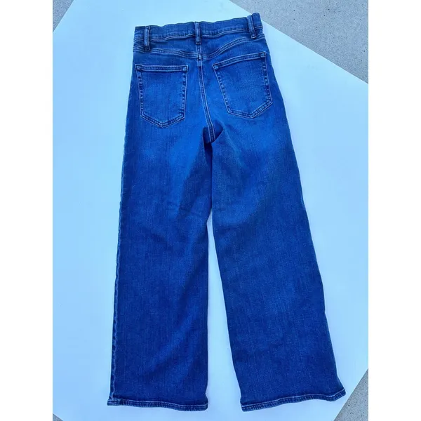 FRAME Le Slim Palazzo High Rise Wide Leg Jeans Thunderstorm Blue Size 28 - Image 3
