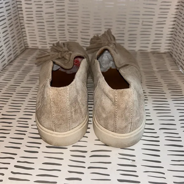 Frye Gemma Tassel Slip On Ash Suede‎ Leather Loafer Sneakers Womens 8.5M Boho - Image 4