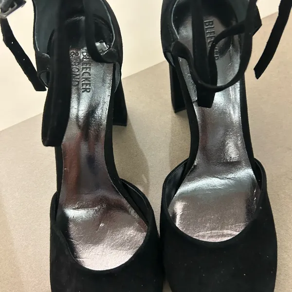 Heels Sophisticated Black Ankle Strap Heels-9 1/2 - Image 6