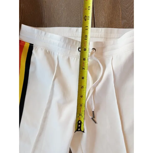 Pam & Gela Track Pants Womens White Rainbow Stripe Size M - Image 5