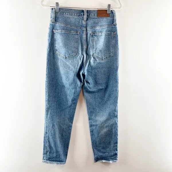 Madewell High Rise Classic Straight Leg Jeans Blue 26 - Image 4