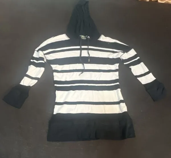 Lauren Active Ralph Lauren Women's Striped Long Sleeve Waffle Knit Hoodie - Image 2