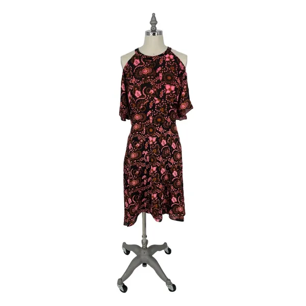 ALC Frank | Emile‎ Silk Floral Cold-Shoulder Multicolor Dress 6 $625.00 - Image 2