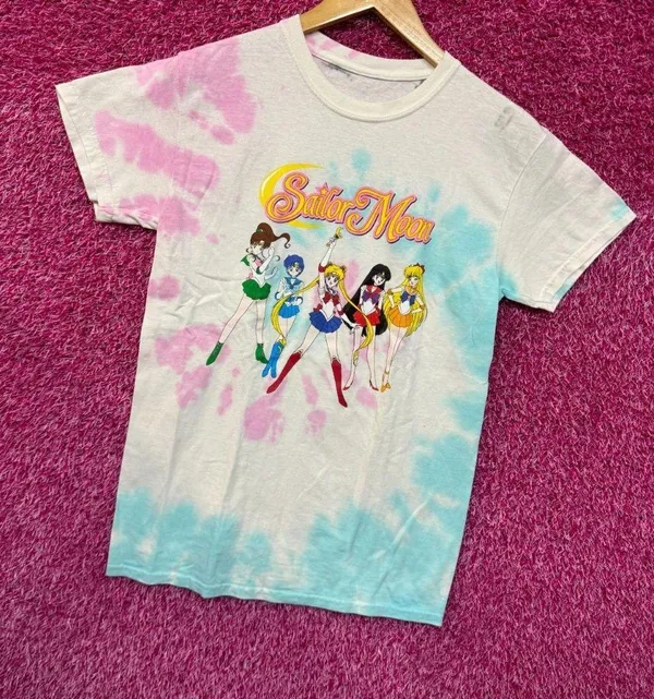 Sailor Moon Sailor Scouts Anime Series Womens Tie Dye S - Image 3