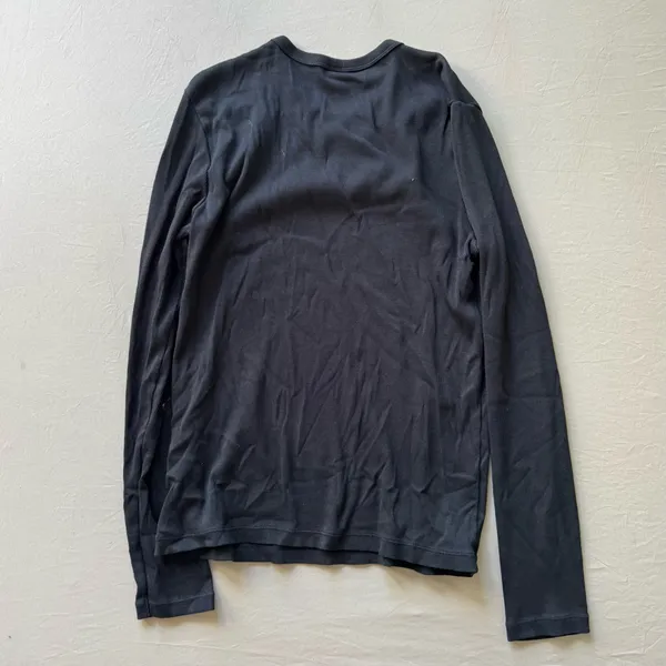 Uniqlo Long Sleeve Soft Ribbed T-Shirt - Image 3