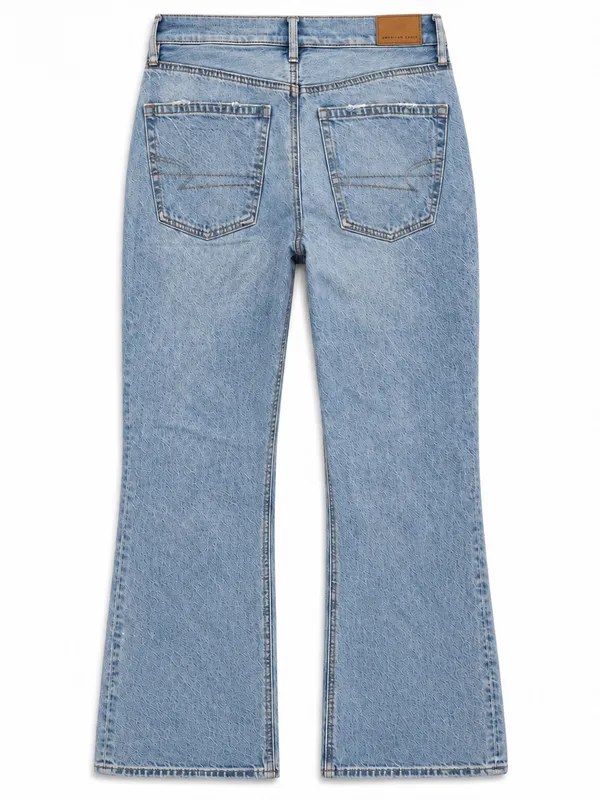 American Eagle 90’s bootcut distressed knees light wash comfort waist jeans 2reg - Image 3