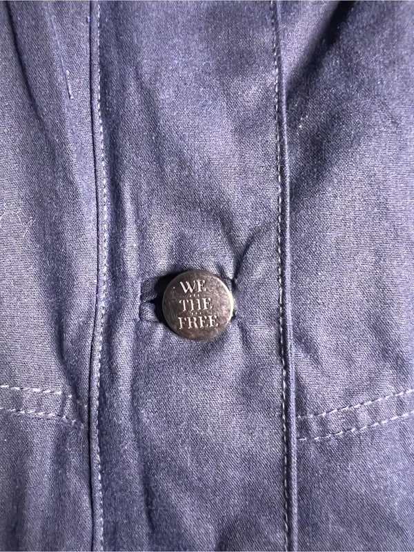 Free People Cori Waxed Cotton Jacket in Blue. Size Small. NWOT - Image 12