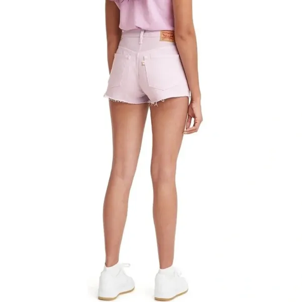 Levi’s 501 Shorts High Rise Cutoffs Denim‎ 100% Cotton Washed Lilac Size 30 - Image 2