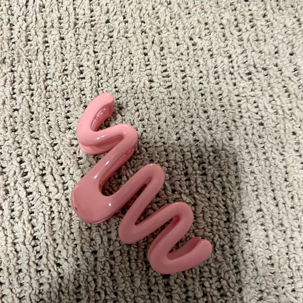 Pink Wave Hair Clip - Women Accessories - Image 2