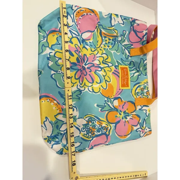 Lilly Pulitzer Estee Lauder Beach Tote Bag Resort Vacation Canvas Purse Limited - Image 3