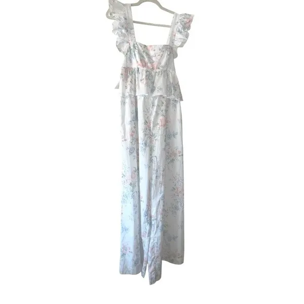 Selkie Mrs. Darcy Weekender Jumpsuit XS NWT Floral Wide Leg Cottagecore - Image 2