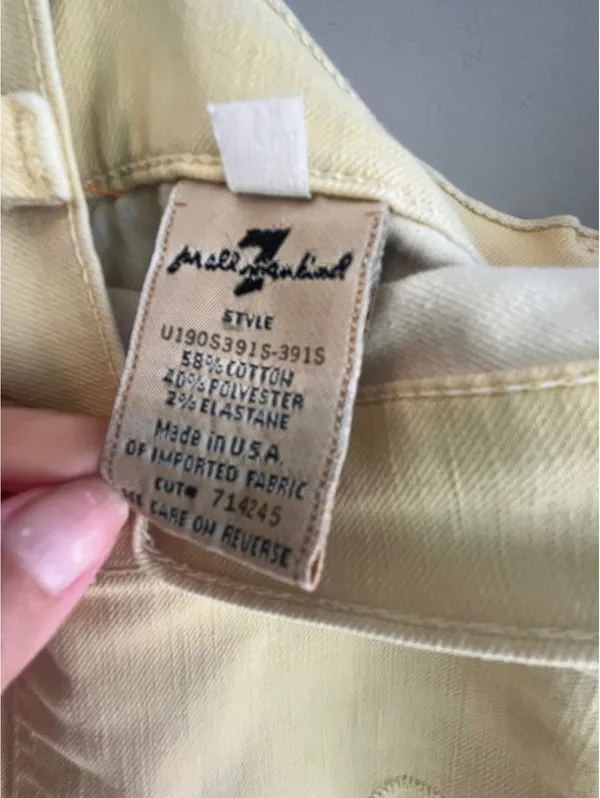 Seven For All Mankind Yellow Jeans Tall 31 - Image 9