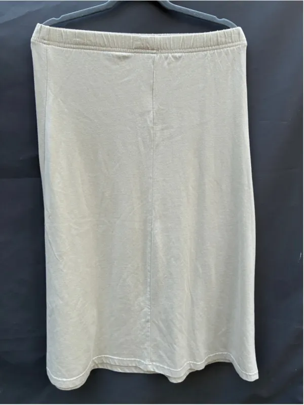 Bobbie Brooks Beige Midi Skirt Size Medium Cotton Polyester - Image 3