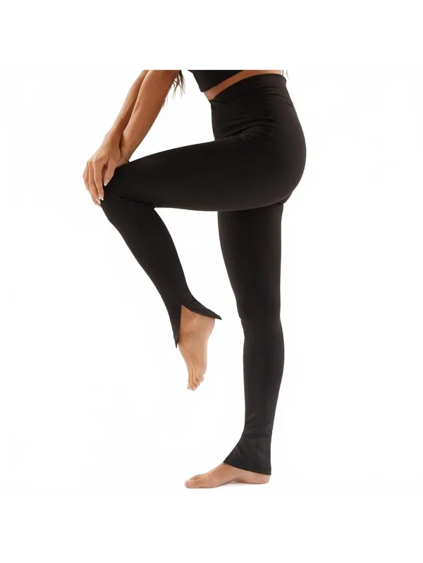 PacSun 1980 PAC WHISPER Active Side Slit Crossover Yoga Pants Black NWT XS - Image 4