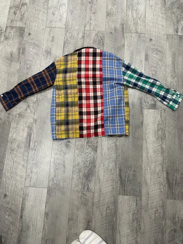 Shein Flannel Button-Up Plaid - Image 3