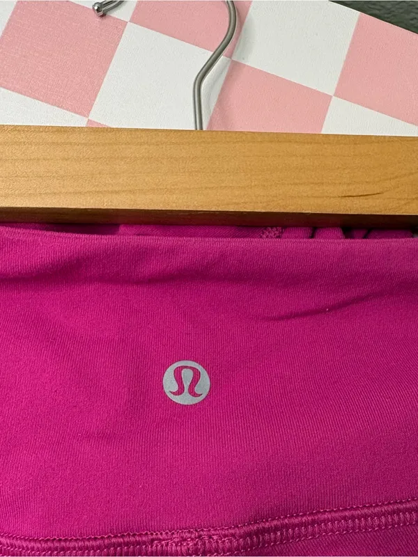 Lululemon Fuchsia Legging pink full length athletic preppy quiet luxury 4 casual - Image 5