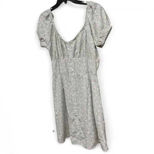Trixxi Sage Floral Mini Dress - Image 3
