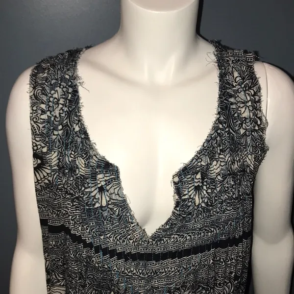 Free People one paradise stars tank pin-tucked embroidered tank triple tie back - Image 5