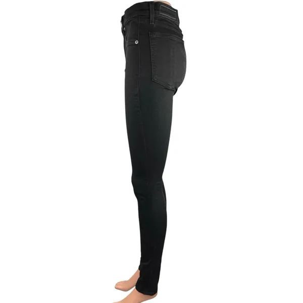 Rag & Bone Women's Black High Rise Ankle Stretch Casual Denim Skinny Jeans Sz 28 - Image 2