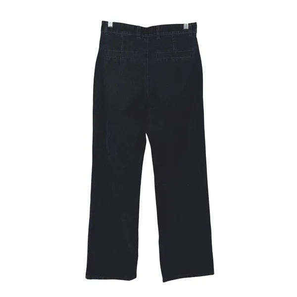 Zara‎ Brushed Dark Wash High Rise Wide Leg Denim Jeans Blue Size 29 Trousers - Image 2
