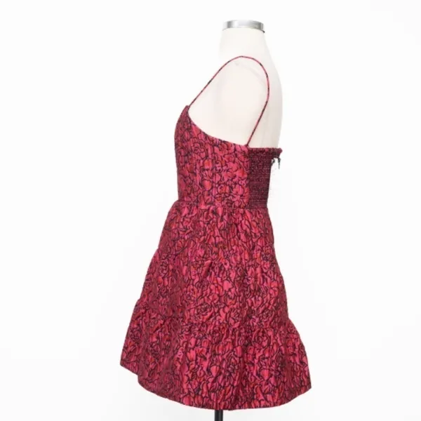 ALICE +‎ OLIVIA. Jamila Fit-&-Flare Dress. - Image 6