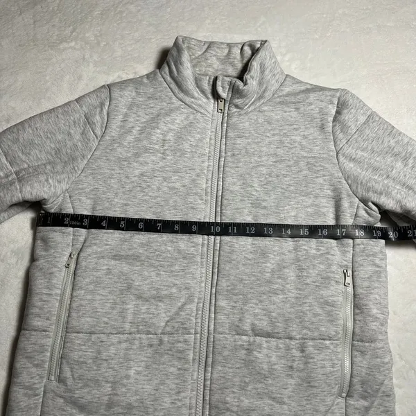 THREE DOTS Quilted Full Zip Puffer Jacket Size Small **SMALL FLAW** Winter - Image 7