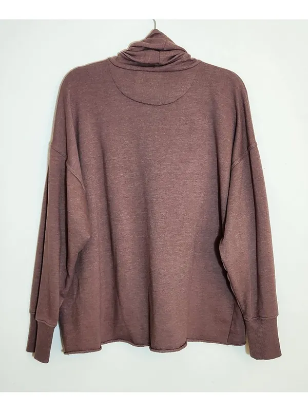 Aerie Dusty Mauve Cowl Neck Pullover Size Small - Image 5