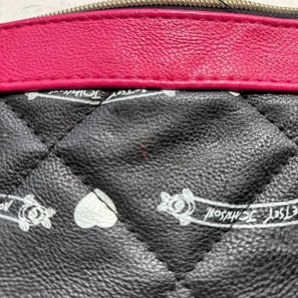 Betsey Johnson Quilted Heart Wristlet Wallet – Black & Pink Y2K Era‎ - Image 7