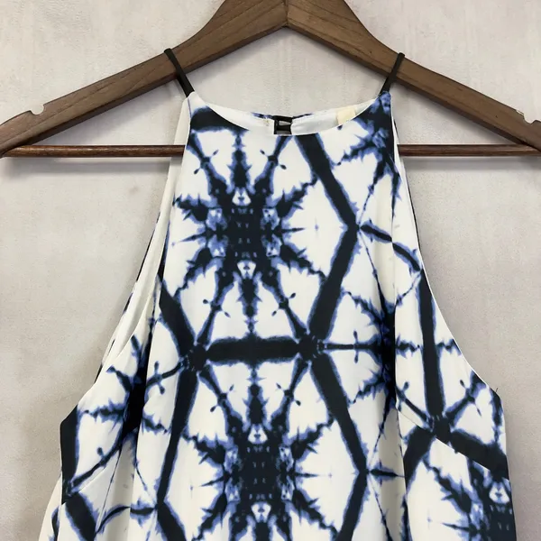 Tyche Geometric Halter Mini Dress Women Small Coastal Artsy Summer‎ Contemporary - Image 3
