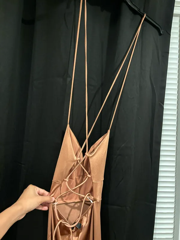 Windsor Rose Gold Maxi Formal dress - Image 3