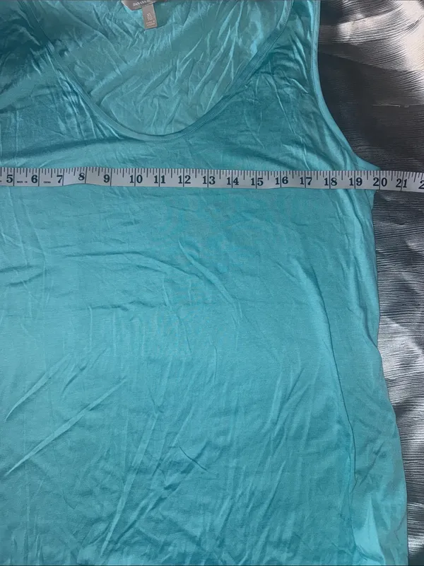 Lightweight Teal Tank Top - Casual Women's Scoop Neck - Image 5