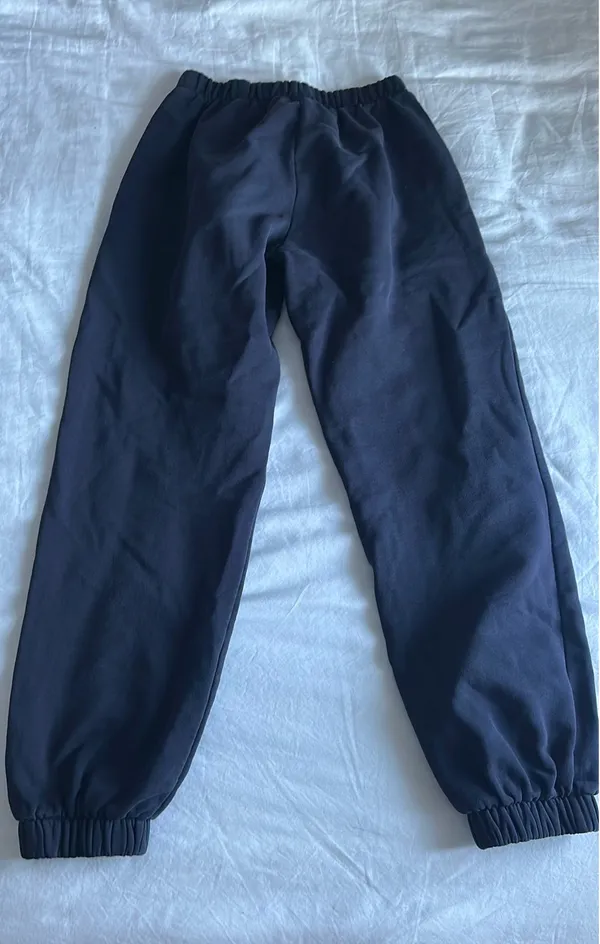 Navy Blue Low-rise Sweatpants - Image 2