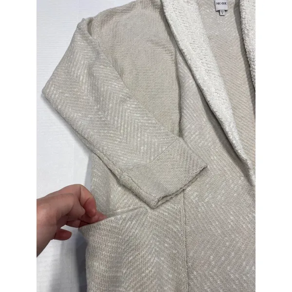 Nic + Zoe cardigan size small (b5) Tan - Image 3
