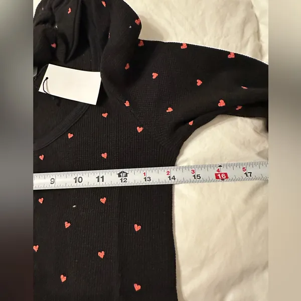 Plush Thermal Heart Pajama & Scrunchie Set - NWT - Size XS - Image 9