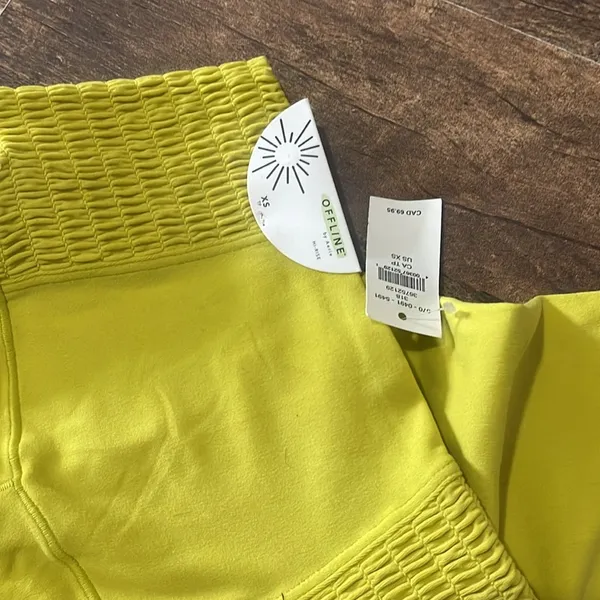 OFFLINE By Aerie Real Me Smocked Legging Size xs - Image 7