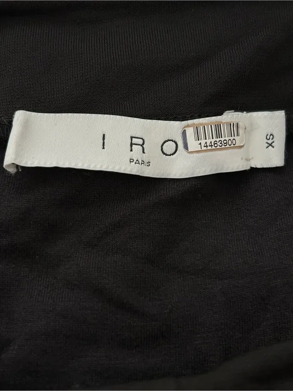 IRO Rubini Dress Black Halter Midi - Image 8