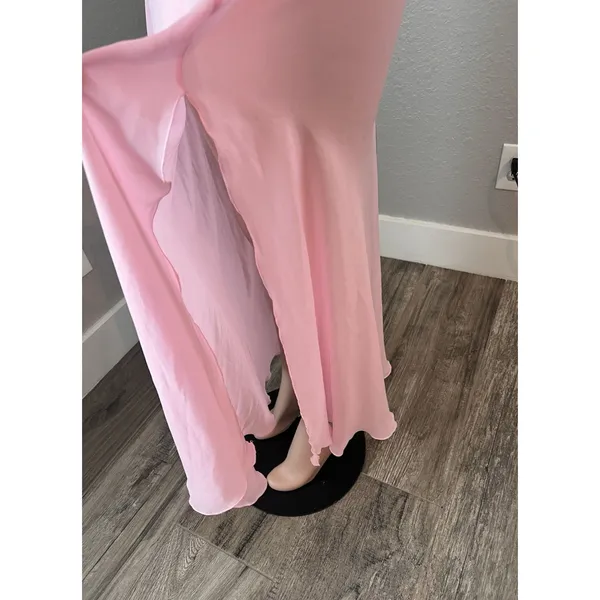 D'ELEGANCE LINGERIE Slip PINK SPAGETTI MEDIUM MAXI FLORAL LACE LIGHTWEIGHT#95 - Image 5