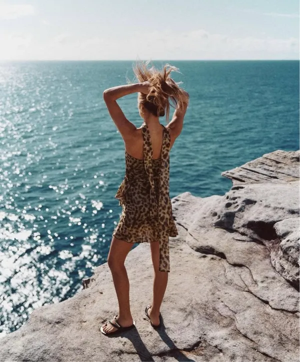 Zara Dress mini mesh sheer animal print Leopard Print Strapless Dress - Image 13