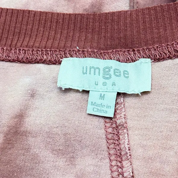 Umgee Tie Dye Distressed Frayed Hem Long Sleeve‎ Sweatshirt Top Womens M - Image 7
