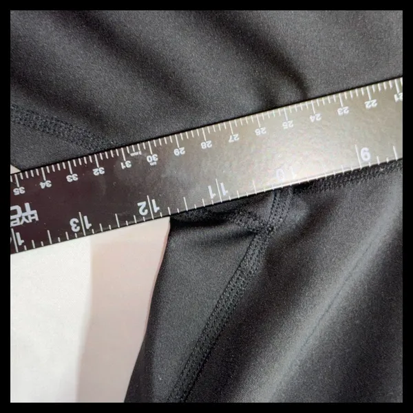 BSP Leggings Women Large‎ Black Moto Ribbed Pocket Yoga Activewear - Image 3